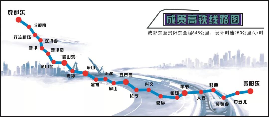 成貴高鐵將于2019年12月16日全線通車！